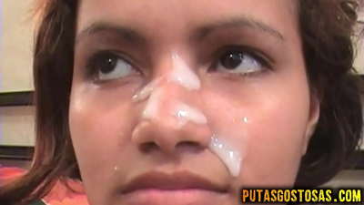 Tinka dostane semeno na tvár po análnom sexe